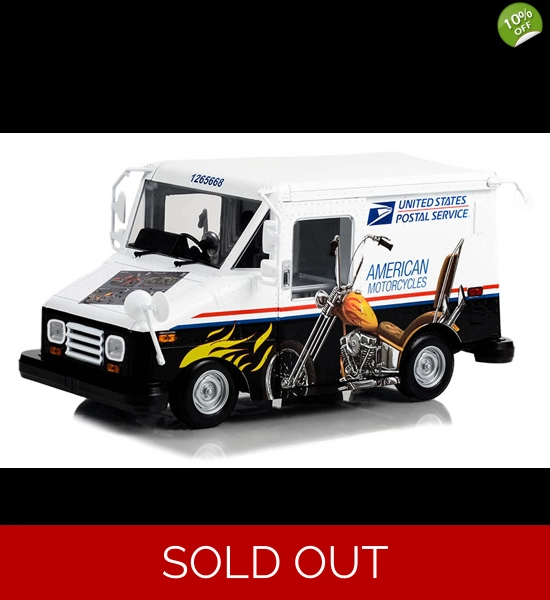 American Motorcycles USPS Delivery Vehicle 1/18 Diecast